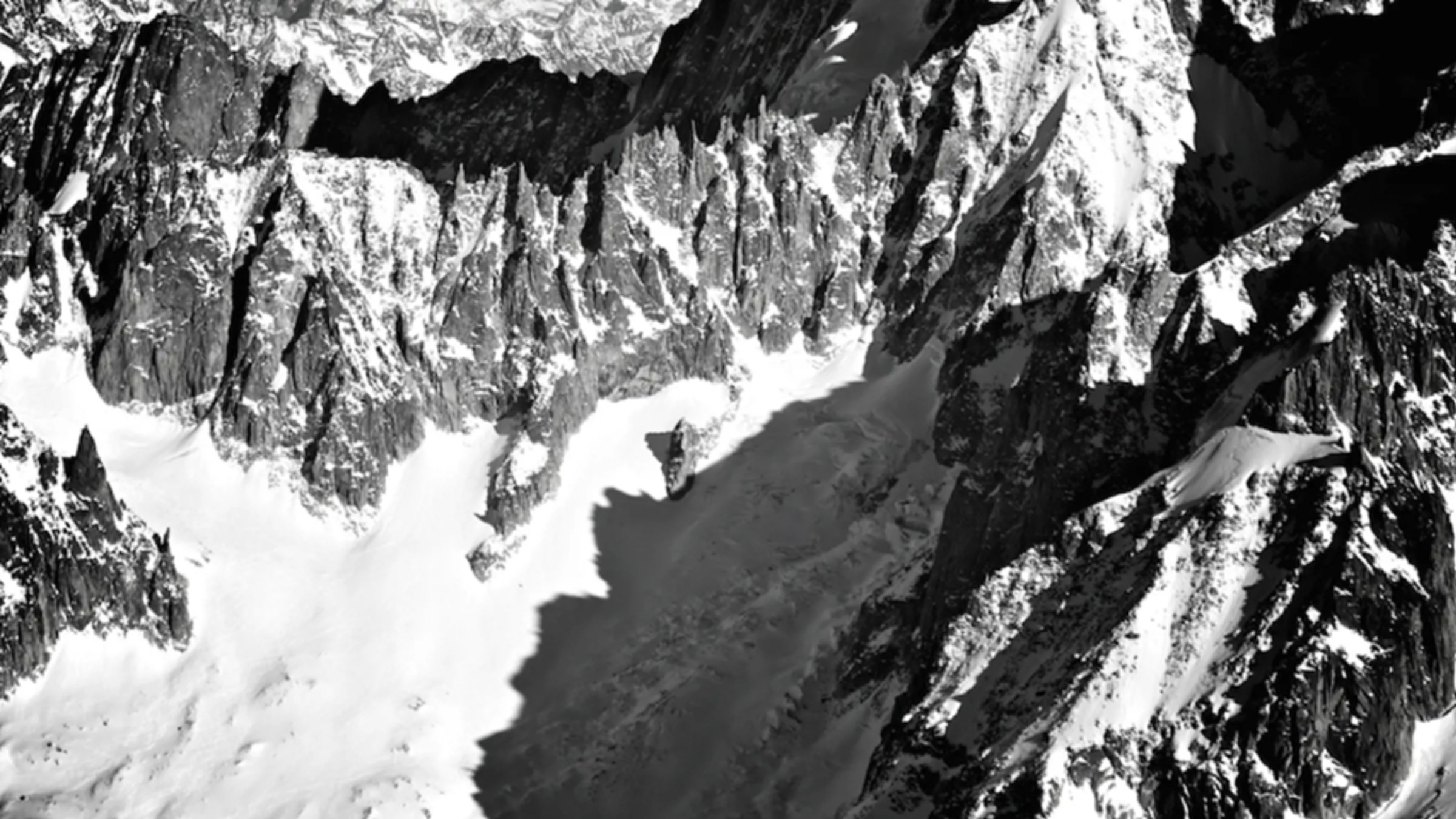 Snow On Mountain Peaks