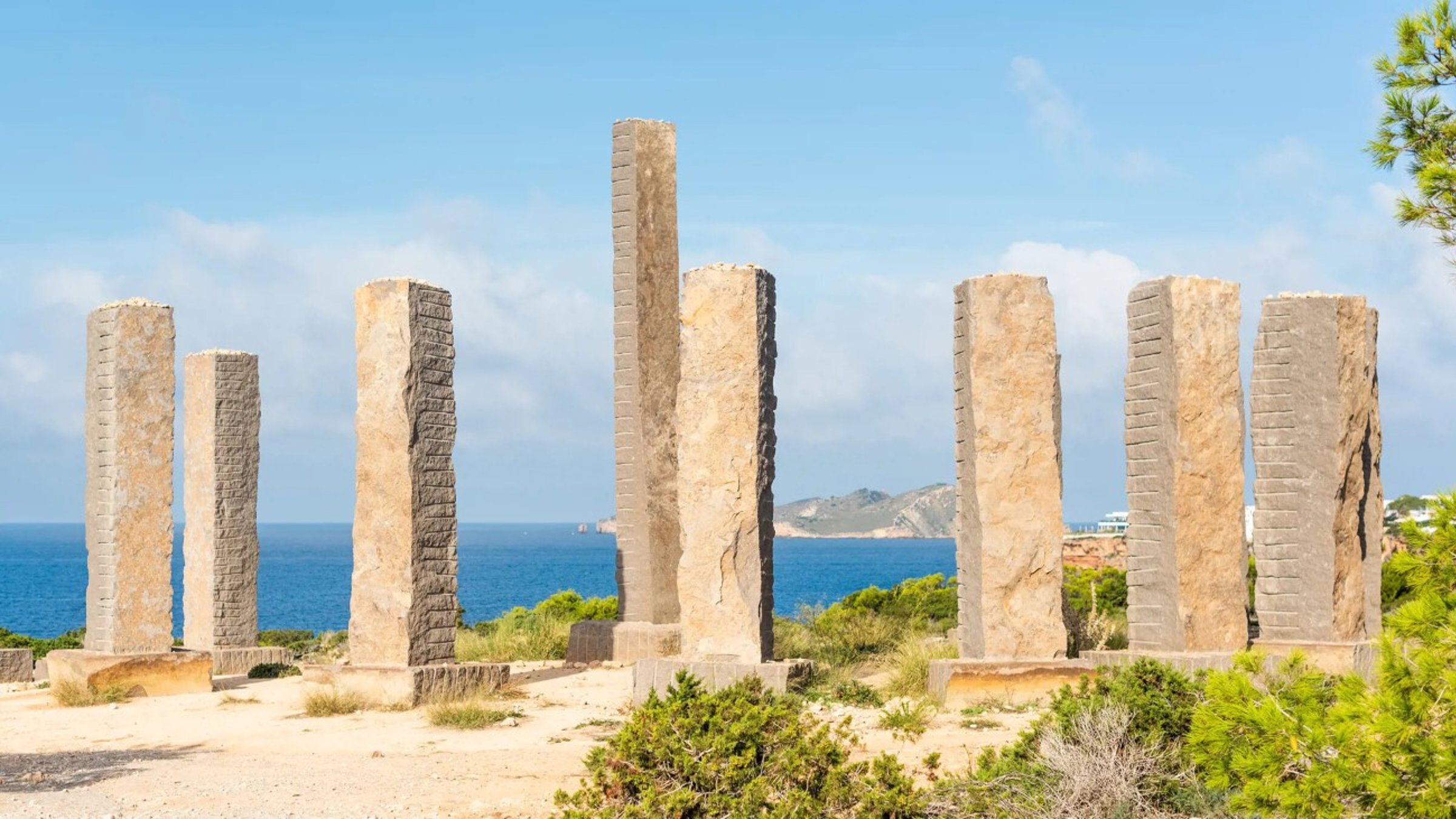 Stones Heritage By The Sea And Blue Sky